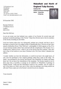 Letter to Romana McEwen 28 December 2002
